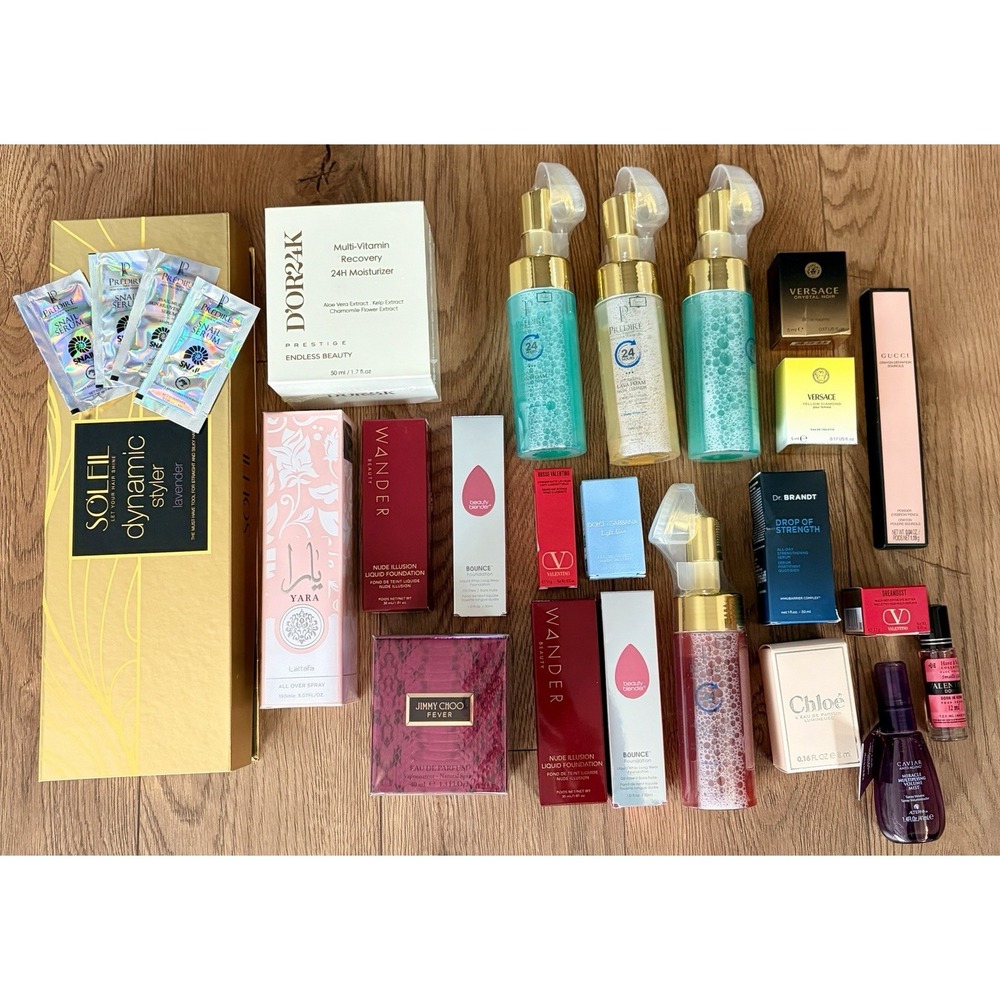 Luxury Makeup Bundle with Full Size Perfume Mixed Lot